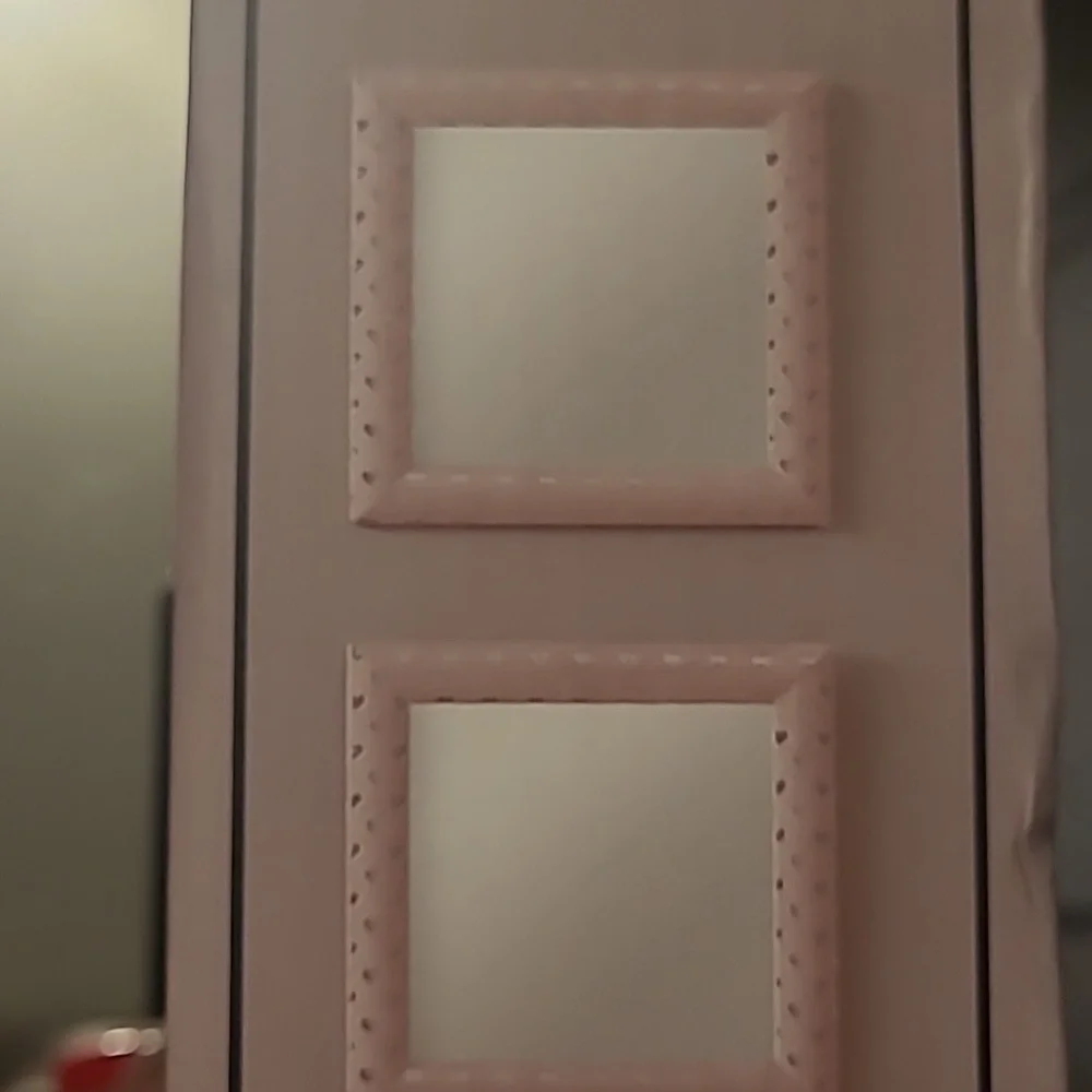 Juicy Couture Pink and Silver Heart Mirror Trio